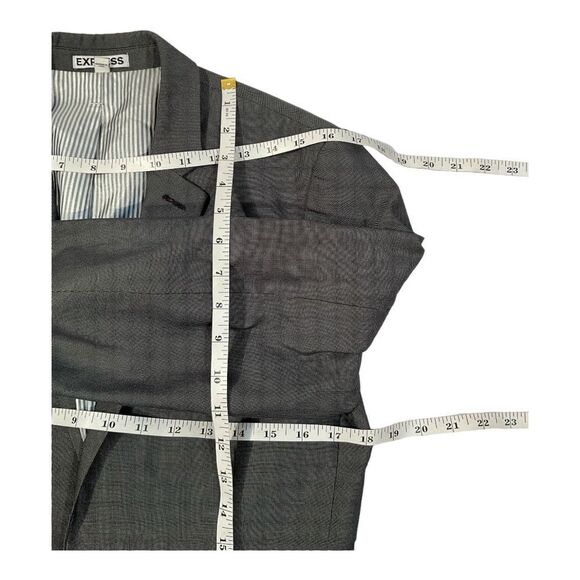 Express Women’s Size 36R Black Skinny Fit Two Button Sport Coat Blazer Jacket - Picture 13 of 16